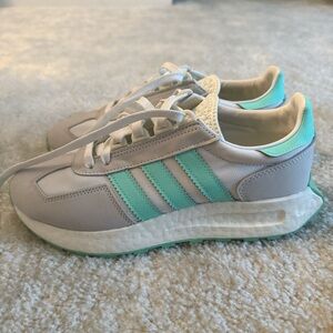 SOLD Adidas Gray and Teal green Sneakers